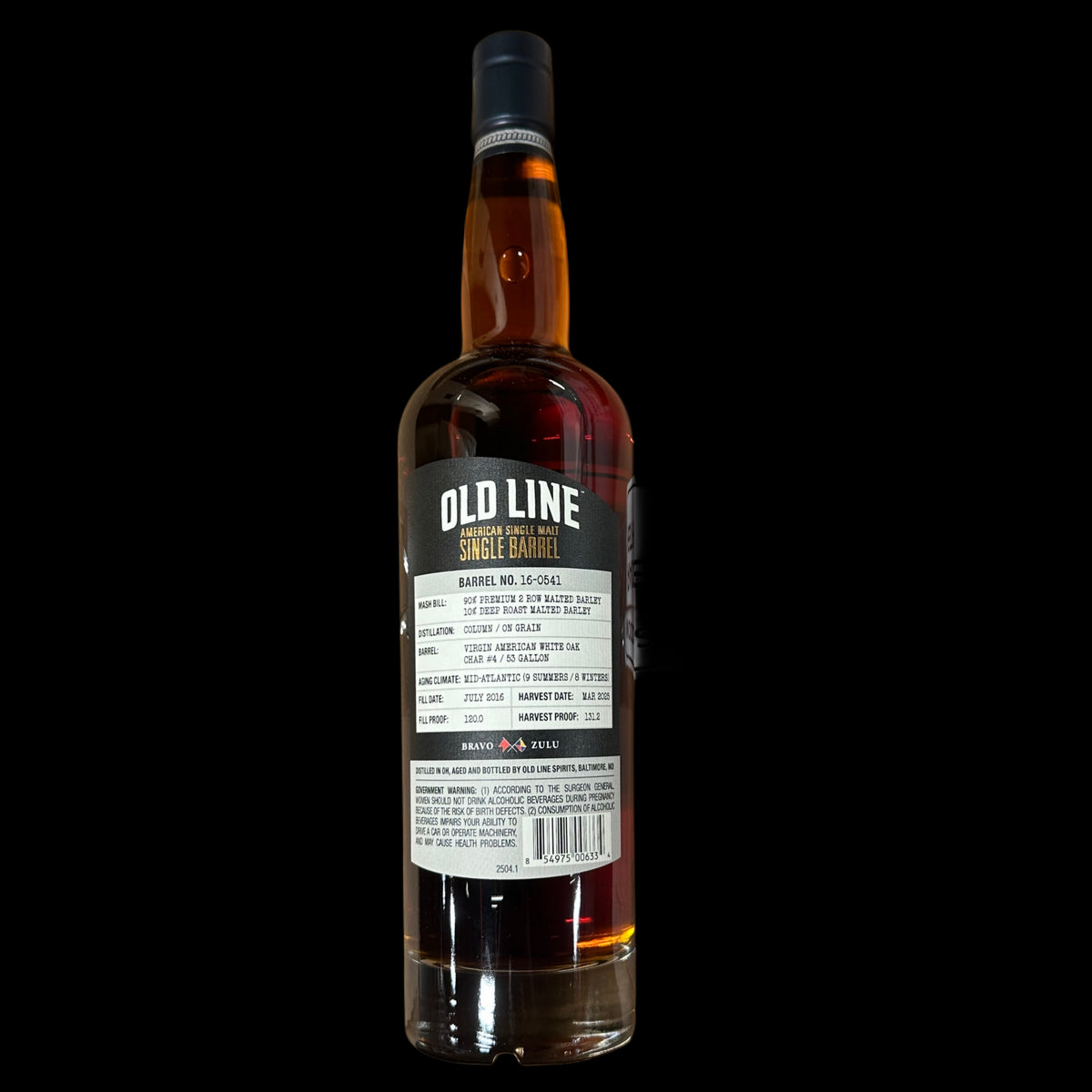 Old Line American Single Malt Whiskey – Single Barrel KWS